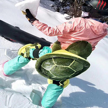 成人儿童防水小乌龟护臀单板双板滑雪防摔护膝护具防水护臀垫套装