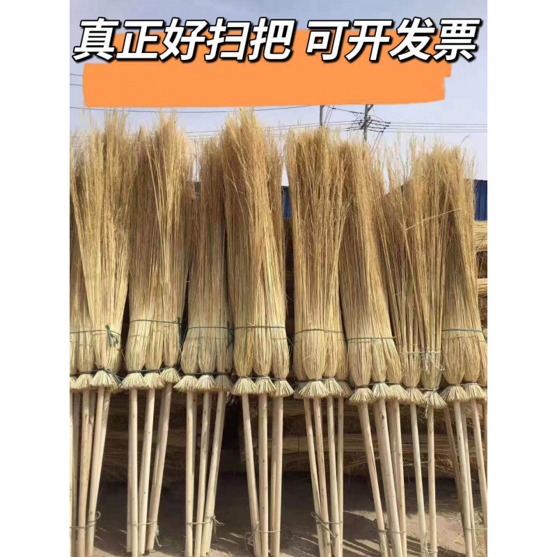 芒草扫把高粱扫帚凤尾草扫帚芦苇扫把厂家批发厂家直供新款塑料扫把