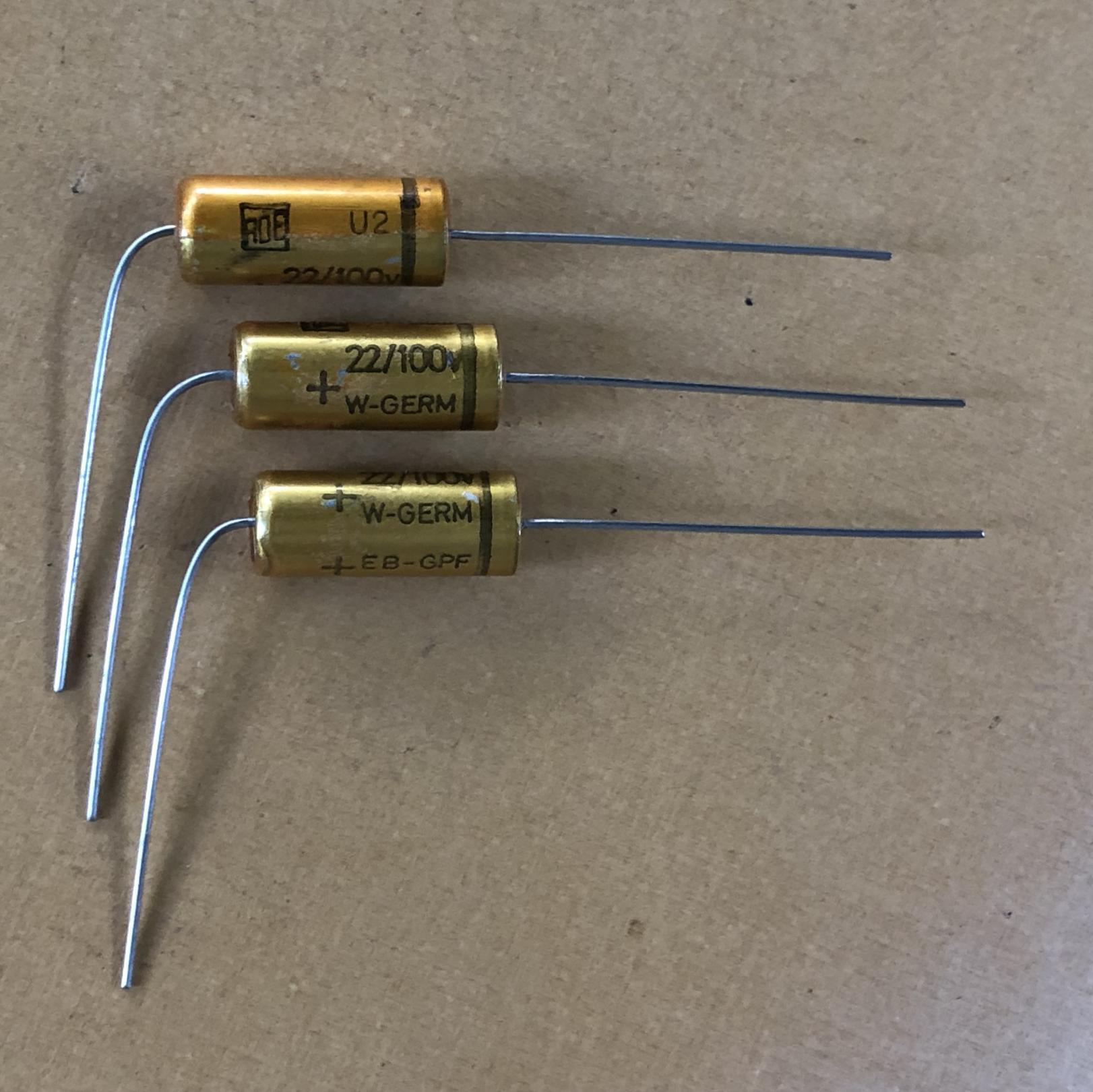 roe电容 100v22uf 金子弹 22uf 100v 原装全新德国roe发烧电解