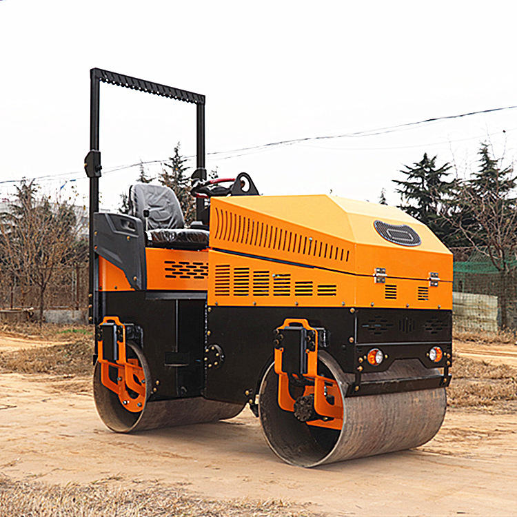 小型工程压路机 全液压双钢轮振动碾 土方基础压实机械回填土振动