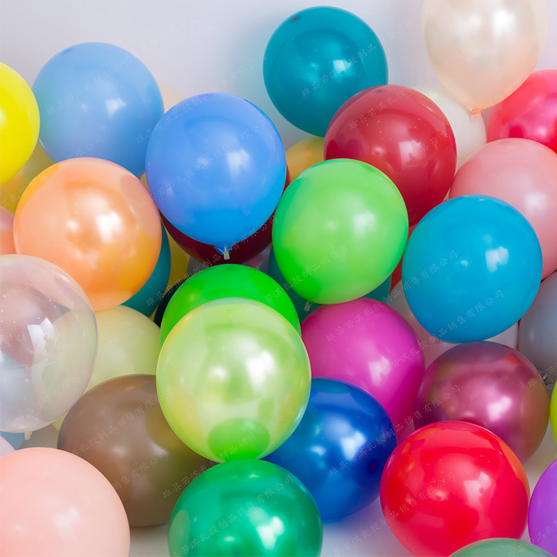 大号18寸亚光加厚圆形气球生日派对趴体装饰拱门气球加厚亚光圆球