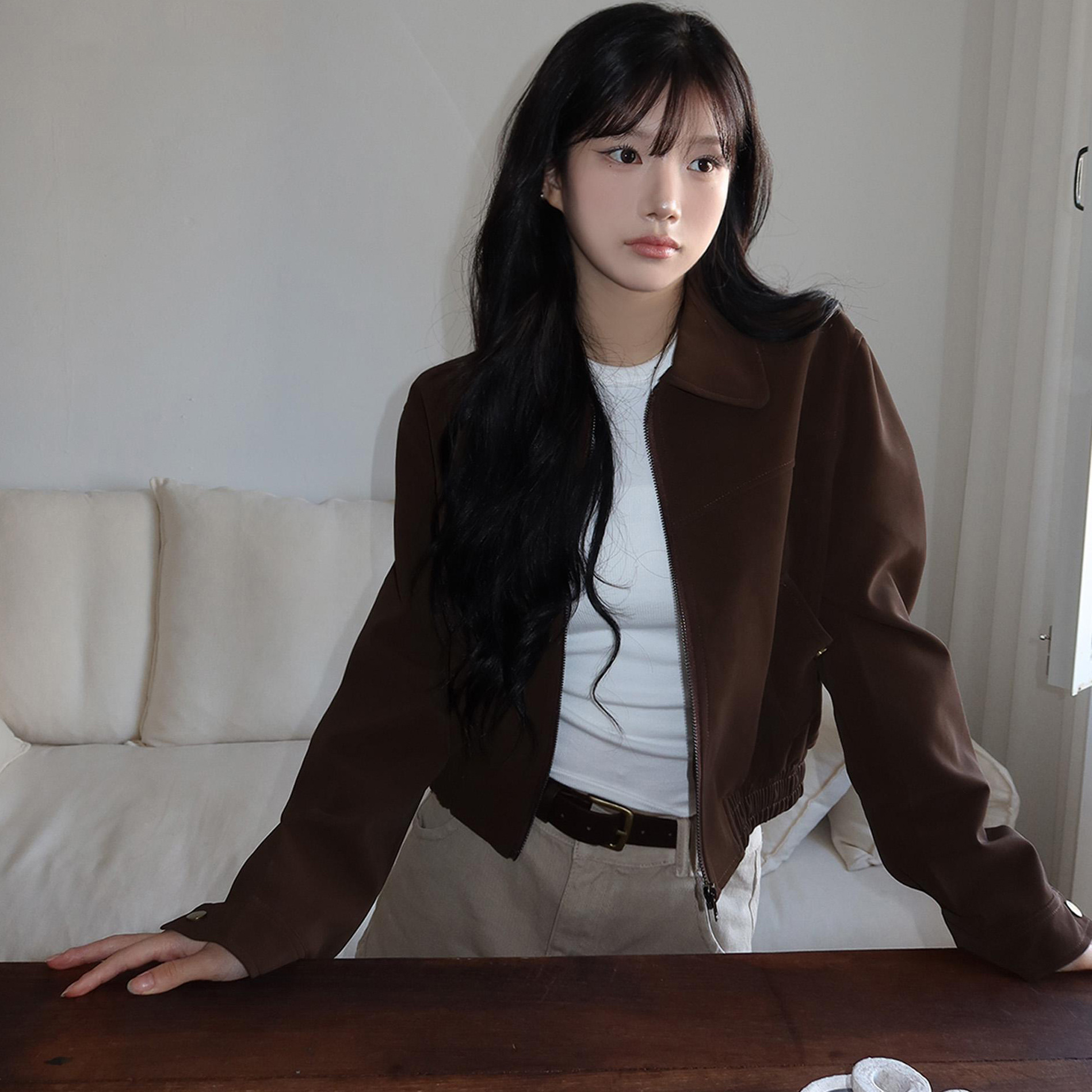 尺寸已更新 法式复古气质翻领夹克上衣通勤百搭秋季新款短外套