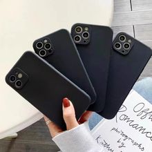 适用VIVOX100纯黑色磨砂Y200软胶套IQOO13精孔直边S20素材手机