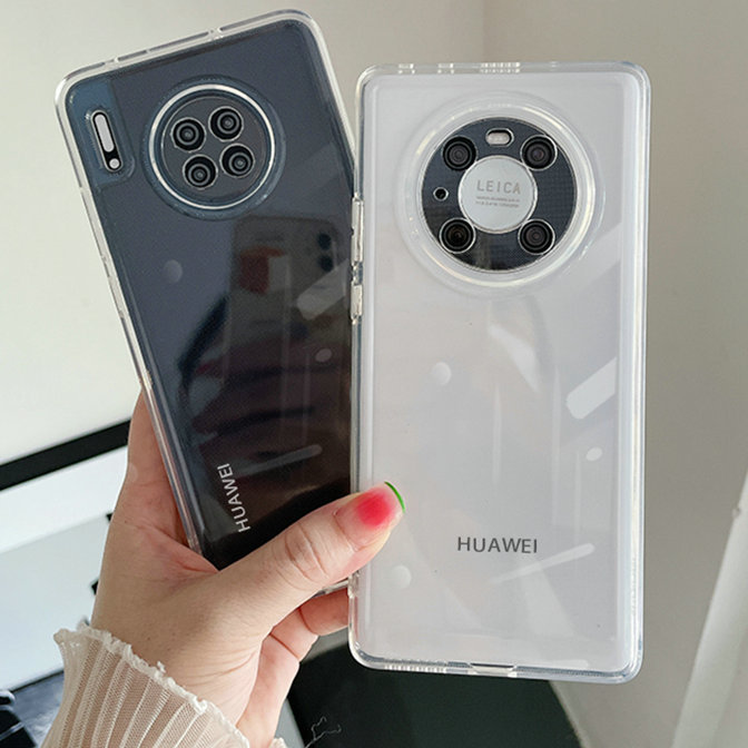 TPU华为P80简约透明手机壳适用Mate70pro太空壳精孔防摔防震软壳