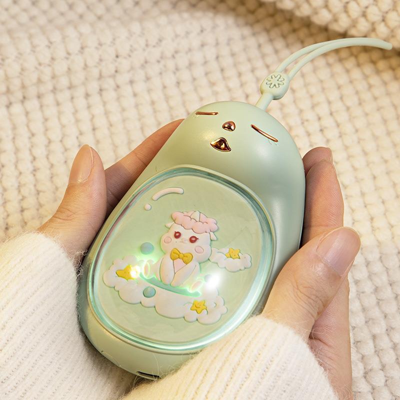 Cartoon Silicone Hand Warmer Autumn and Winter New USB Charging Mini Cure Elf Heating Pad Student Gift Portable