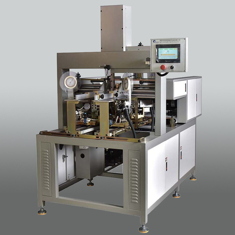 0成交0台飞达型全自动贴角机定制 纸盒四角贴角机 自动化礼品盒贴角机