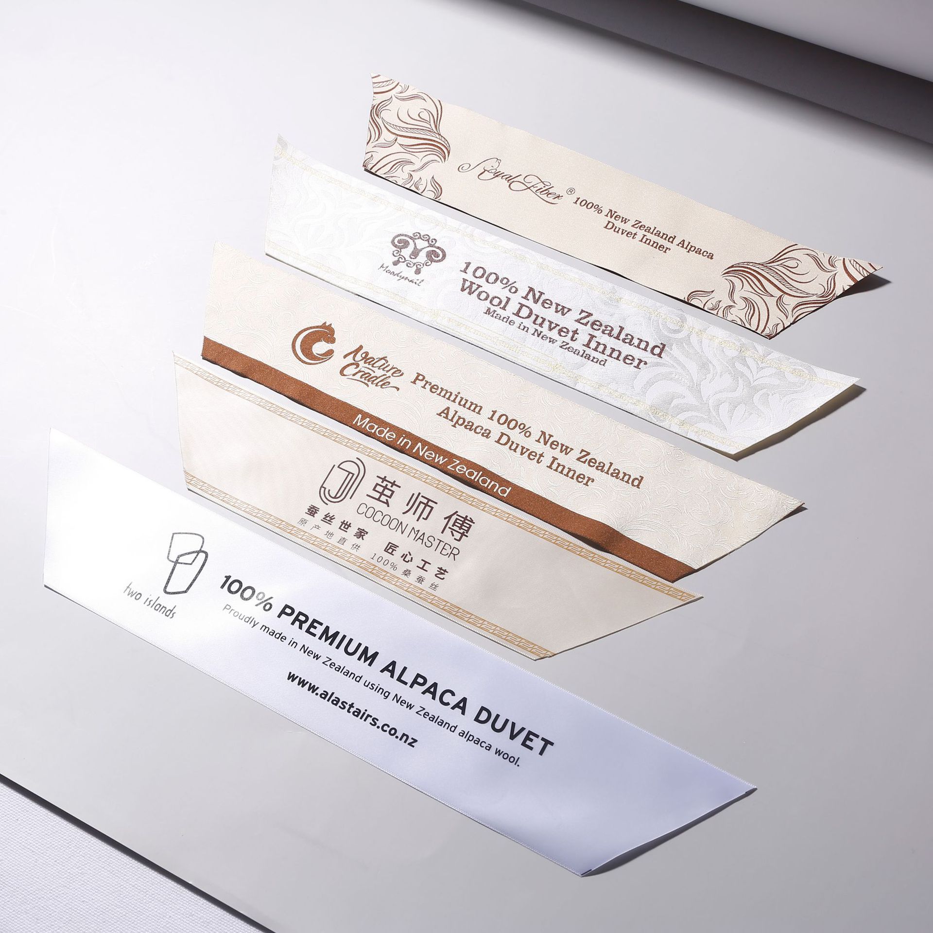 床垫商标织唛设计印刷 被子斜标角标布标签被角标制作