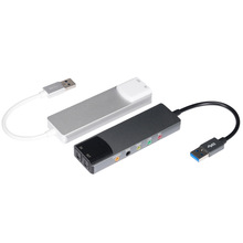 USB笔记本台式机电脑声卡5.1声道USB线光纤声卡语音聊天游戏直播