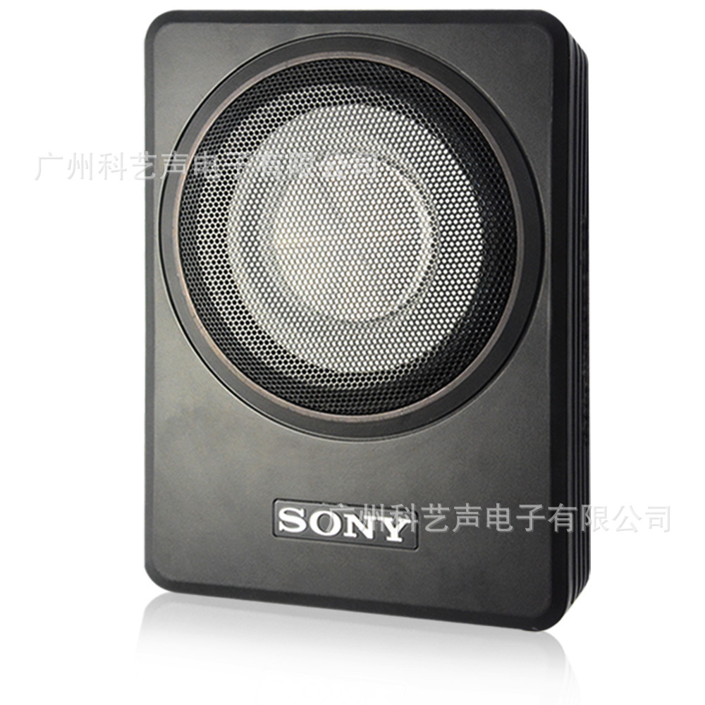 跨境索尼超薄炮 800a 8寸车载超薄炮有源低音炮汽车音响喇叭改装