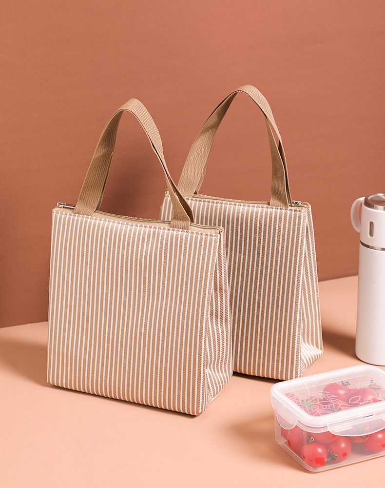 日本komeki.4017.饭盒袋保温袋铝箔加厚防水便当袋手提包装餐包