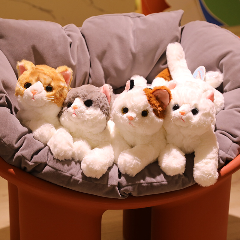 Cute Simulation Cat Doll Kitty Doll Comfort Children's Sleeping Companion Pillow Plush Toy Girl Ragdoll