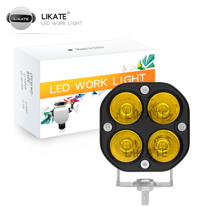 lkt 汽车led工作灯3英寸4珠40w射灯 越野车改装灯工程辅助灯-阿里巴巴