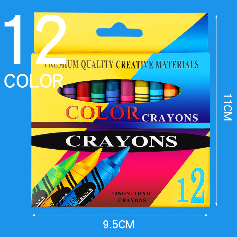 Children's Painting Crayon Crayon Boxed 6-Color 8-Color 12-Color 24-Color DIY Hand-Painted Graffiti Fine Art Crayons Set