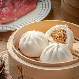 包道广式点心小鲜肉包方便速食广东早茶早餐速冻面食包子9个装