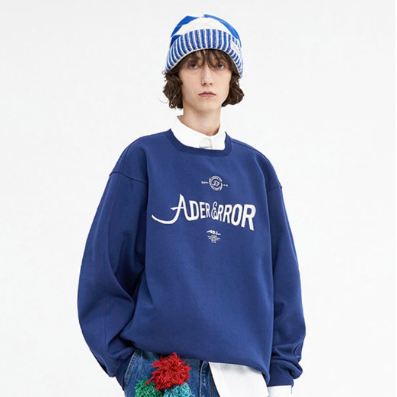 ader字母圆领卫衣秋冬新款三色男女同款情侣款休闲百搭棉质现货