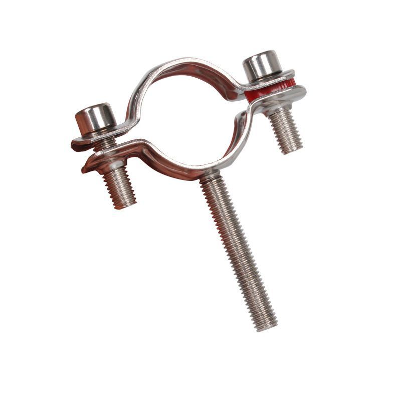 不锈钢卡扣管支架固定抱箍管夹焊螺丝管道紧箍水管卡子pvc管卡