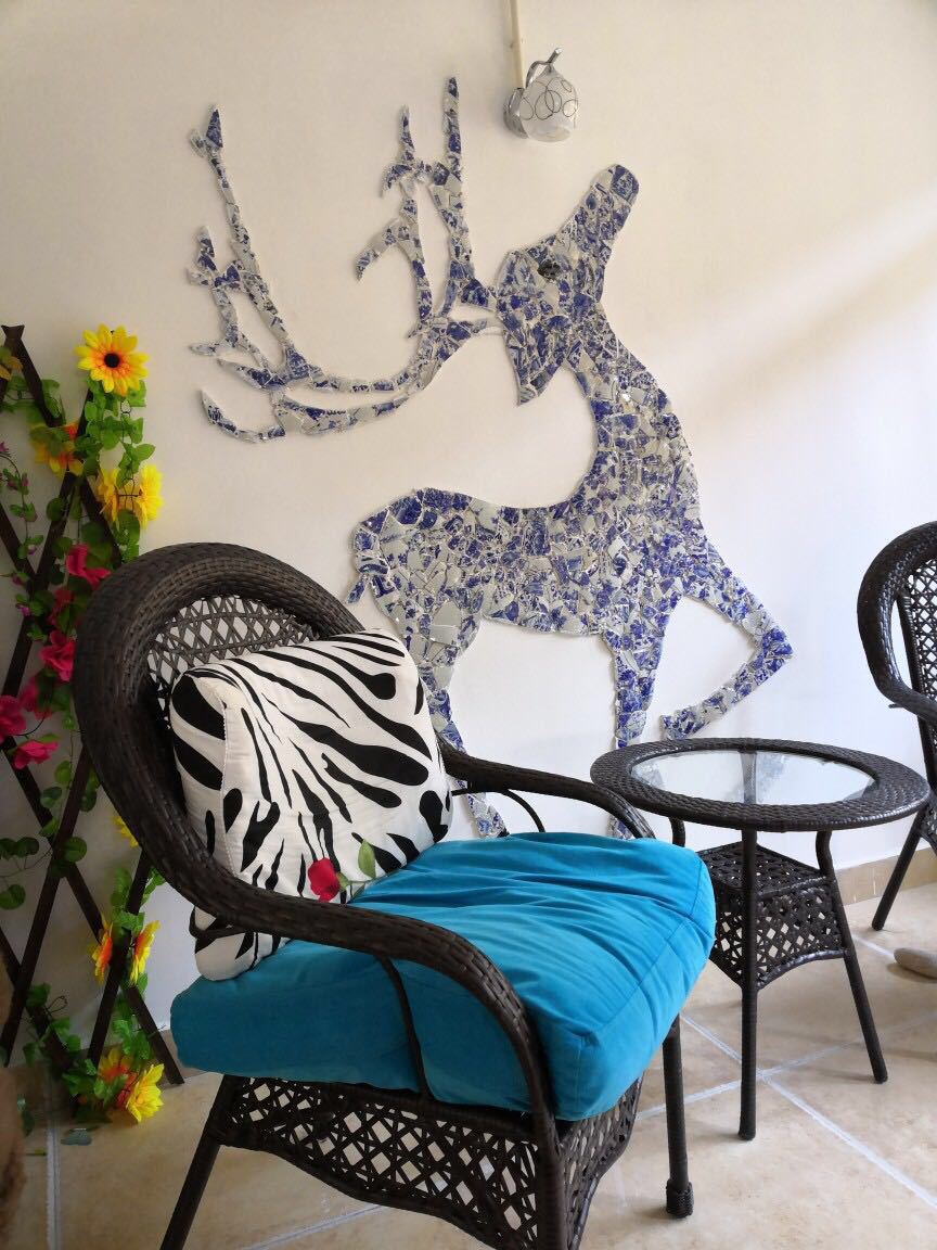 青花瓷片 老瓷片陶瓷碎片 瓷房子外墙瓷器装饰园林瓷砖景德镇仿古