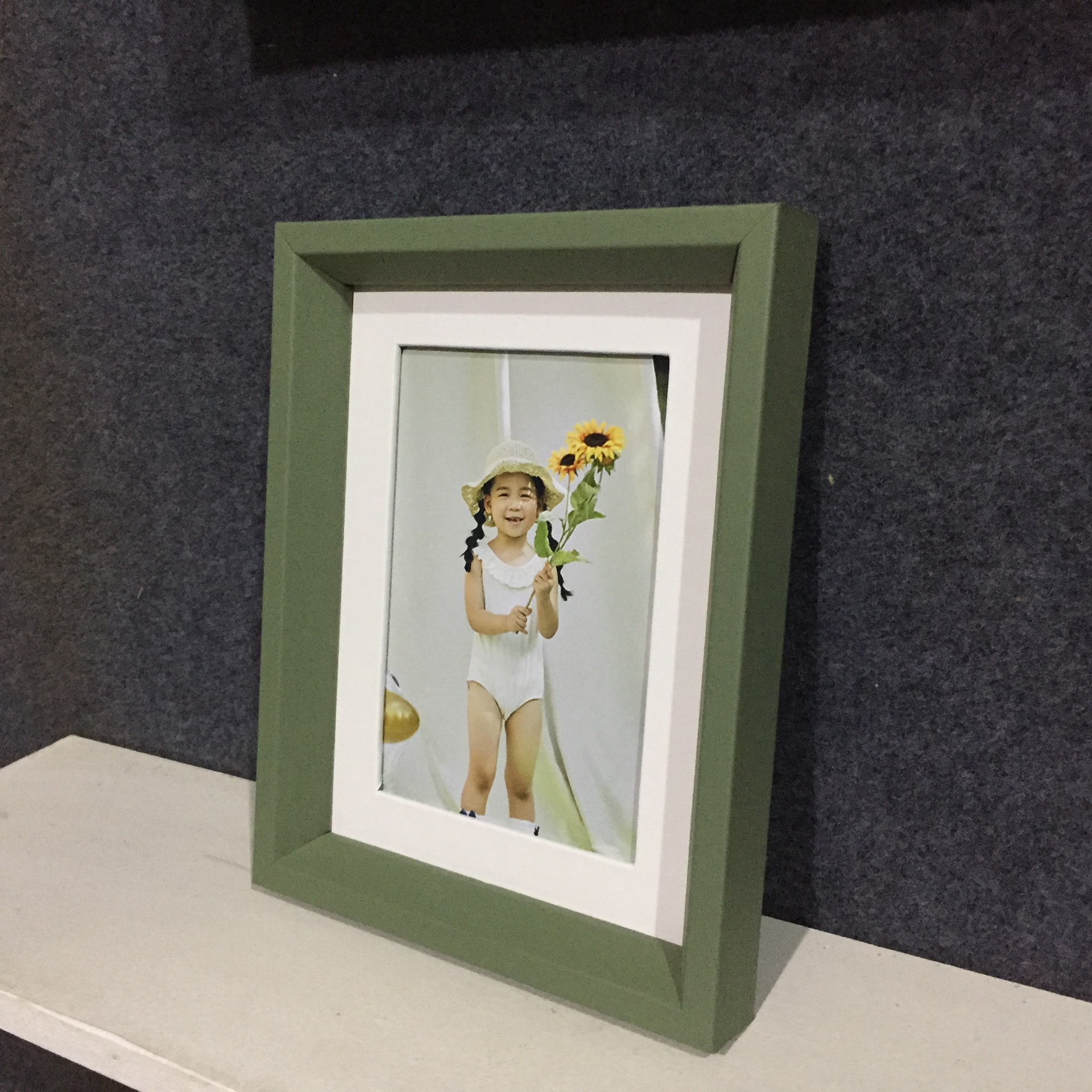 2021年新款婚纱儿童影楼莫兰迪流行色3孔创意组合相框相架