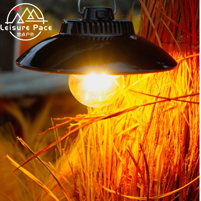 新款户外露营灯多功能复古野营灯led灯 手提type-c充电营地马灯