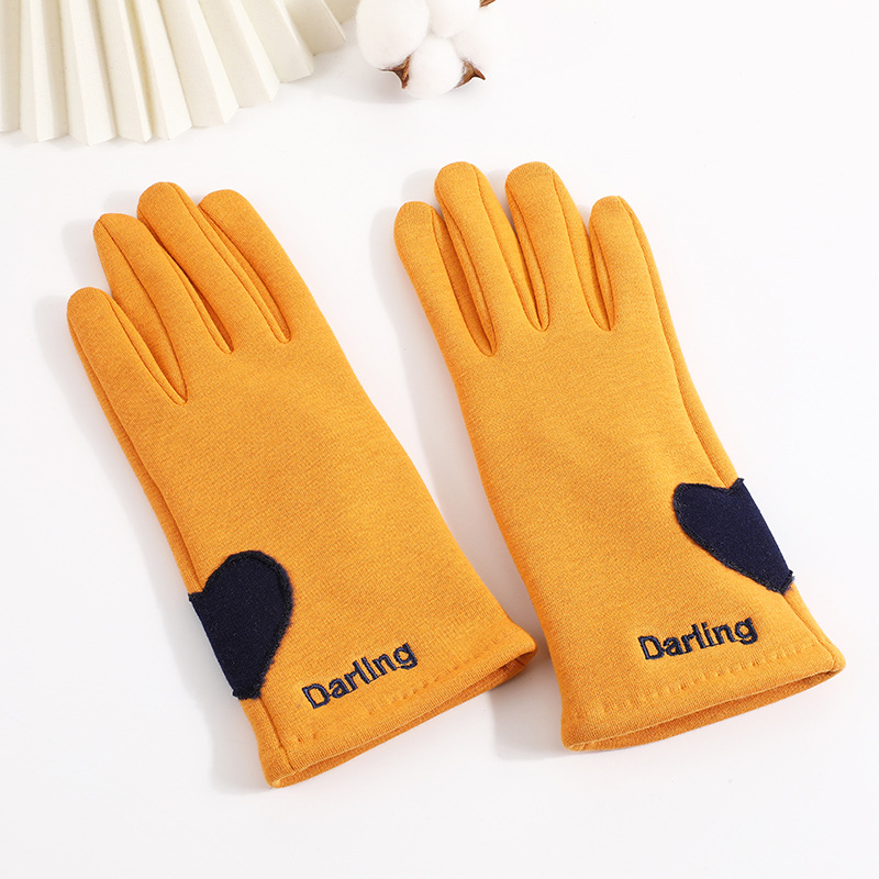 Fleece-Lined Thickened Women's Gloves Cycling and Driving Windproof Gloves Micro Velvet Adult Touch Screen Gloves Winter Warm Gloves