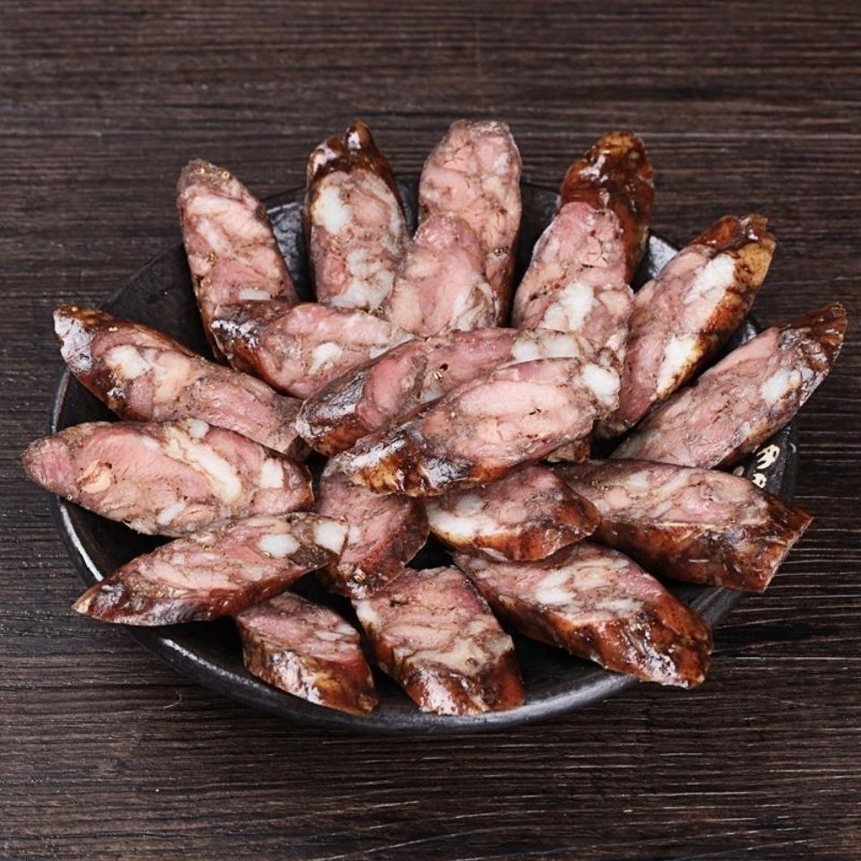 山东莱芜口镇250g无淀粉香肠特产风干肠猪肉肠熟食即食下酒菜