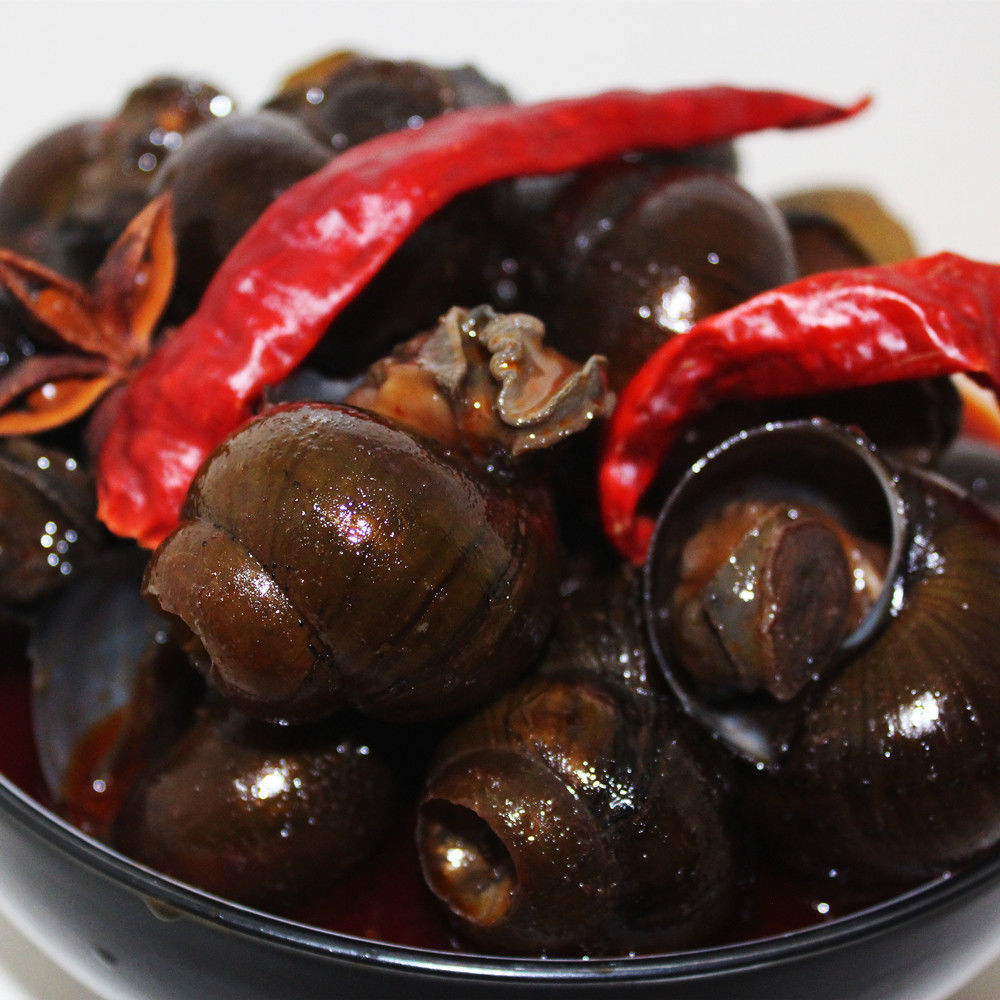 特大号麻辣田螺克半斤装香辣炒田螺超辣螺蛳海鲜嗦螺开袋即食