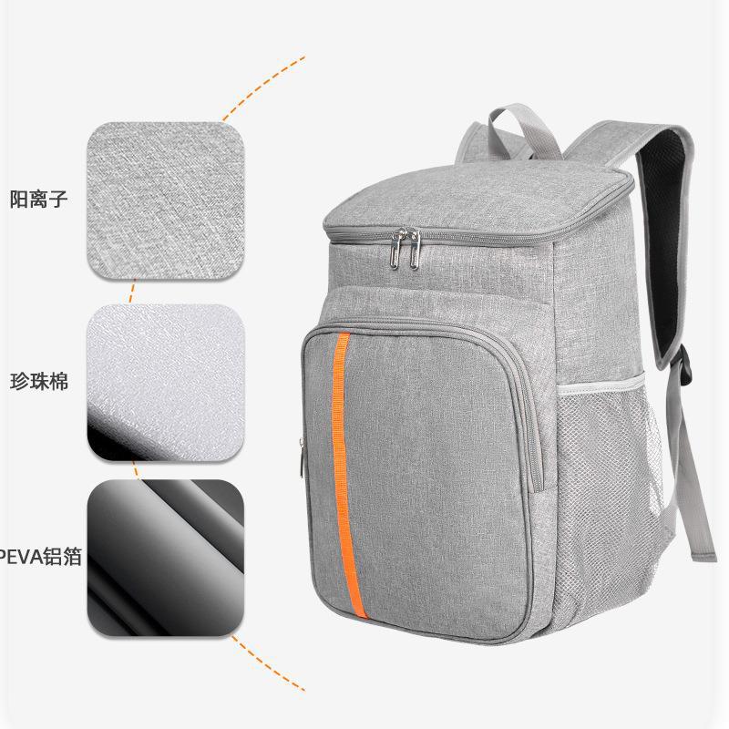 Outdoor Ice Pack Picnic Backpack Shoulder Insulated Bag Thickening Thermal Insulation Backpack Leak-Proof Picnic Bag Exclusive for Cross-Border