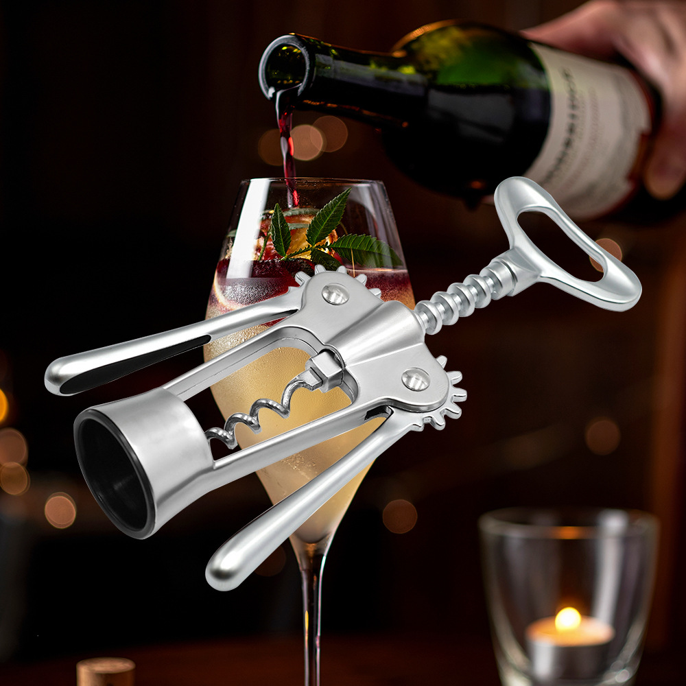 创意锌合金翼式翅膀红酒开瓶器葡萄酒起瓶器酒钻酒具