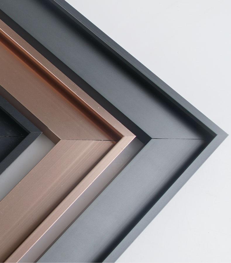 铂赞铝合金镜框穿衣镜相框浴室镜卫生间镜子定制线条型材批发