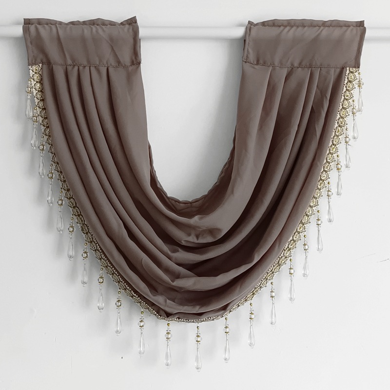 新品帘头幔帘 帷幔 纱帘 门帘小窗帘 隔断帘 欧美风格布帘