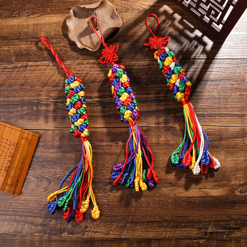 藏族车饰品挂件藏族金刚结车挂藏式西藏手工元素文化出入平安吉祥