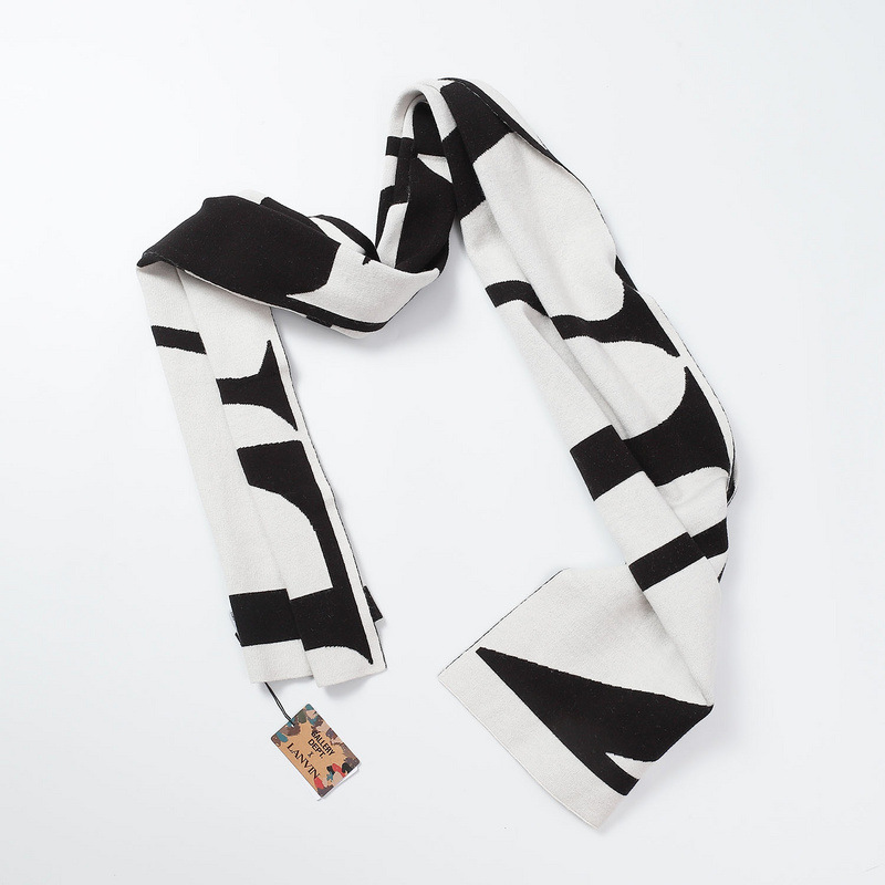 潮牌lanvin浪凡新款仿羊绒经典加厚保暖围巾成毅同款-阿里巴巴