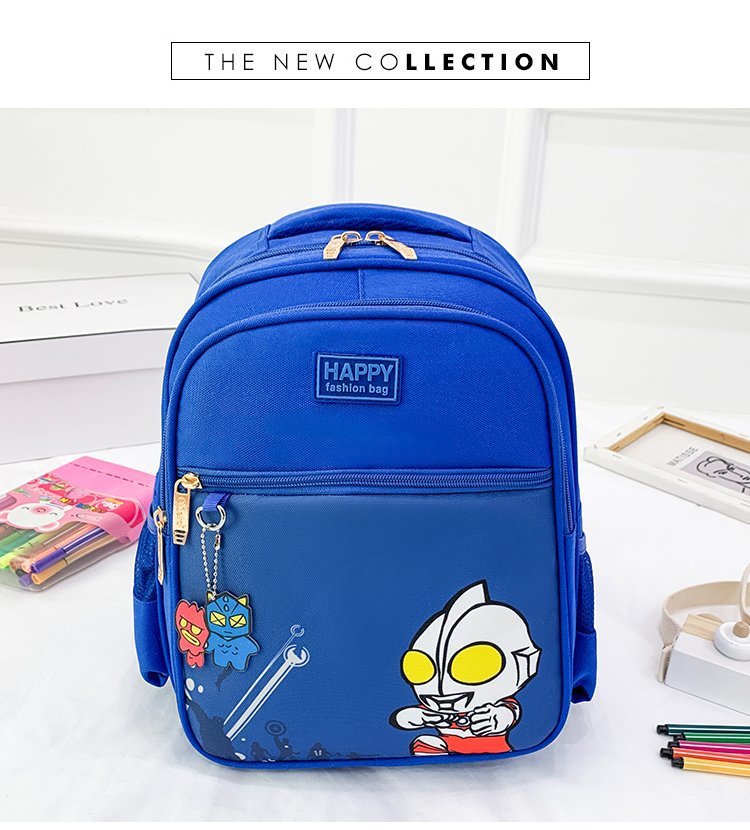 Large Capacity Burden Reduction Spine Protection School Bag Kindergarten Intermediate and Advanced Kindergarten Classes Schoolbag Oxford Cloth Tide New Cartoon Children's Bags