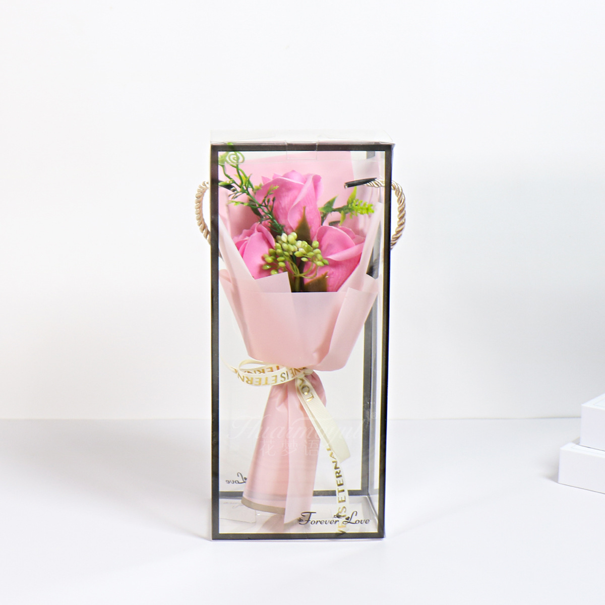 Soap Flower Bouquet Rose Carnation Small Bouquet Soap Flower Mother's Day Teacher's Day Valentine's Day Gift Cross-Border