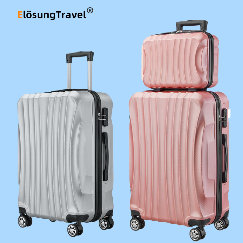 【elosung】abs条纹行李箱et-3009-阿里巴巴