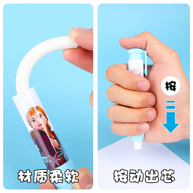 E0200 Disney Push Eraser Set Children's Push Eraser New Cute Eraser for Primary School Students