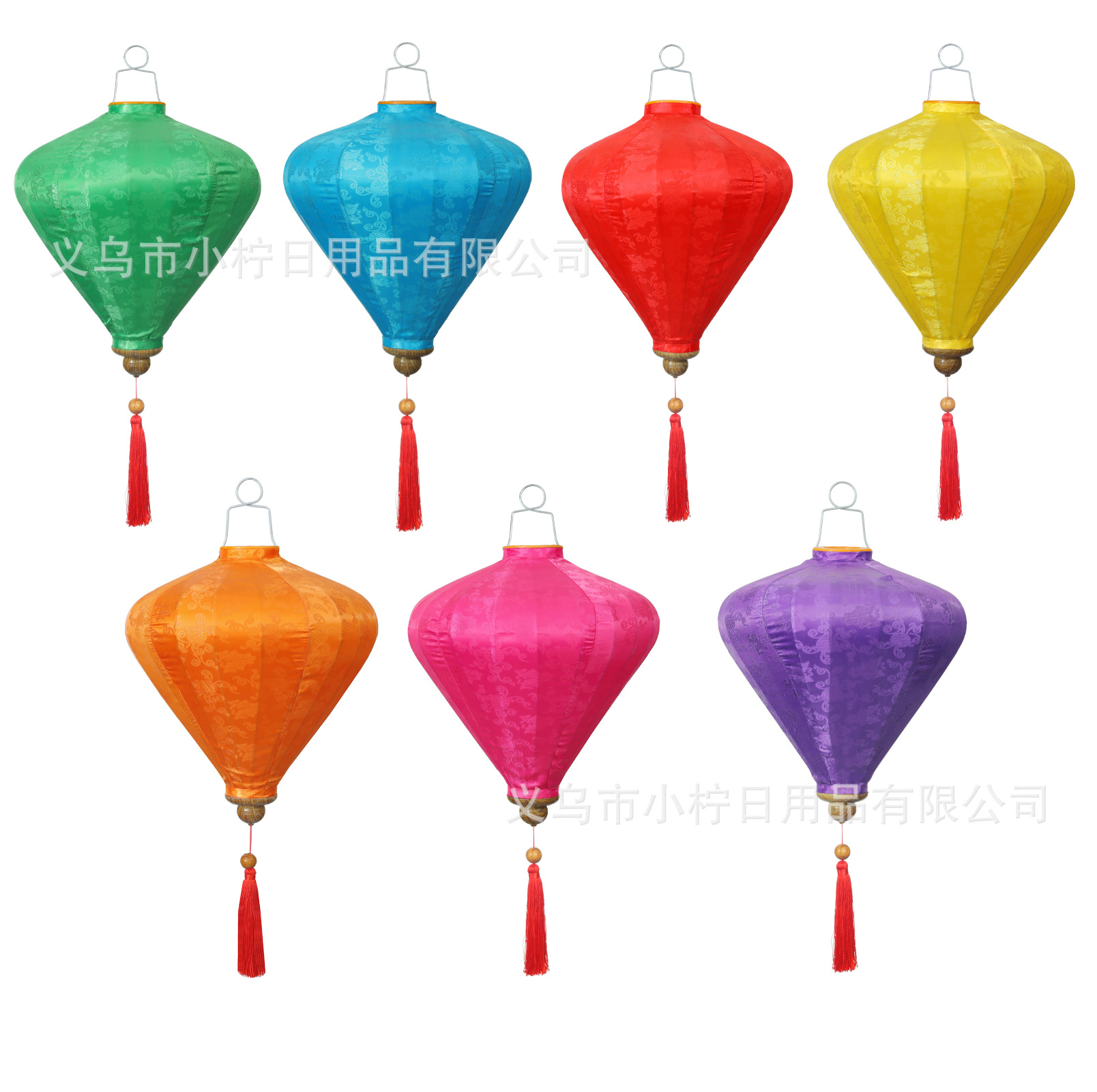 New Year's Day Diamond Landscape Ornaments Festive Lantern Outdoor Special-Shaped in Chinese Antique Style Retro Style Vietnamese Satin Lantern