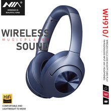 新款头戴式蓝牙耳机NIA WH910无线MP3插卡降噪耳麦手机运动无线耳
