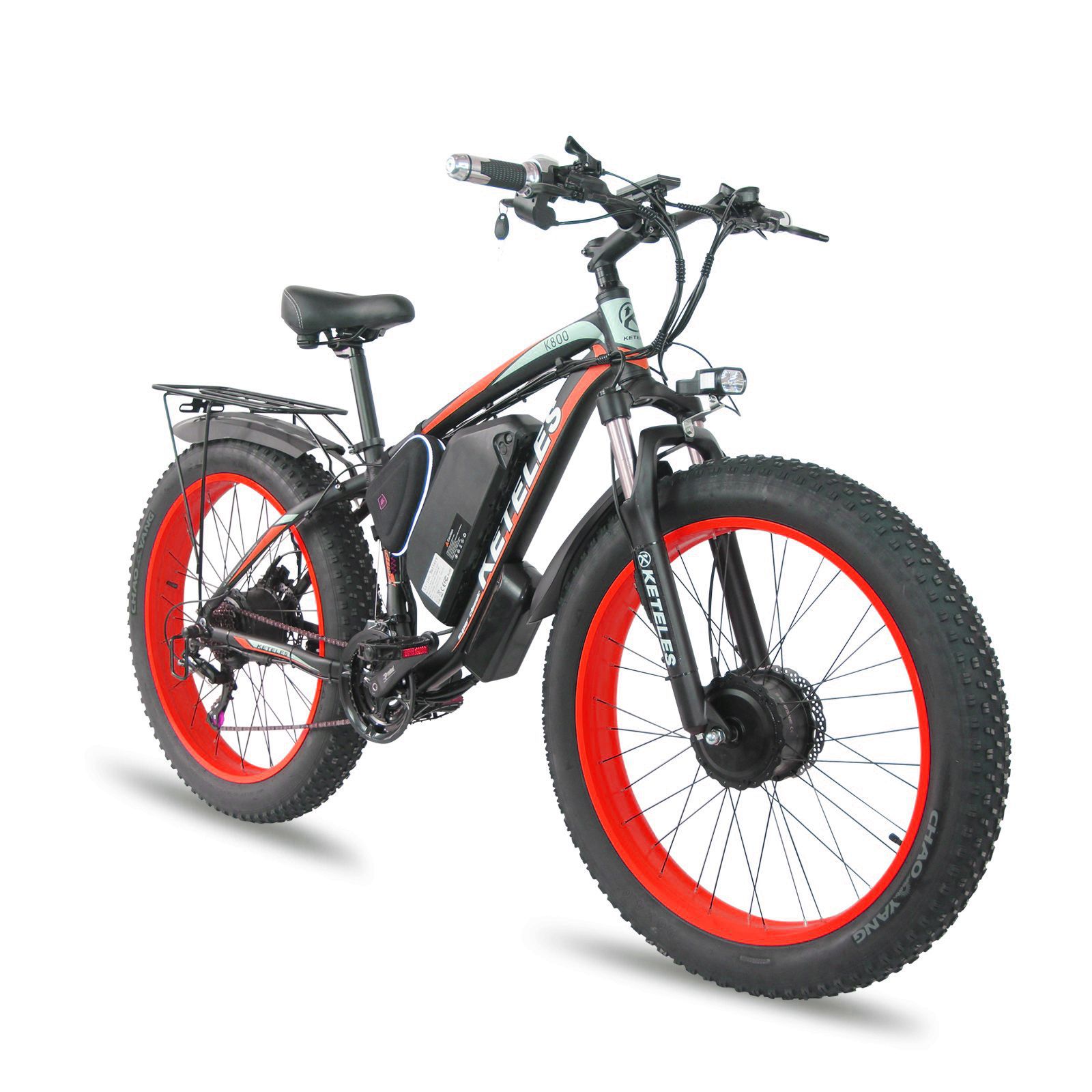 keteles双驱前后电机电动雪地车沙滩车48v15ah双碟刹肥胎4.