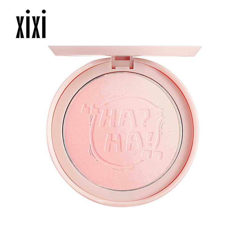 Xixi Fantasy Gradient Three Layers Blusher Plate Brightening Gills Blue Slightly Tipsy Gills Purple Natural Nude Makeup Blush D-452