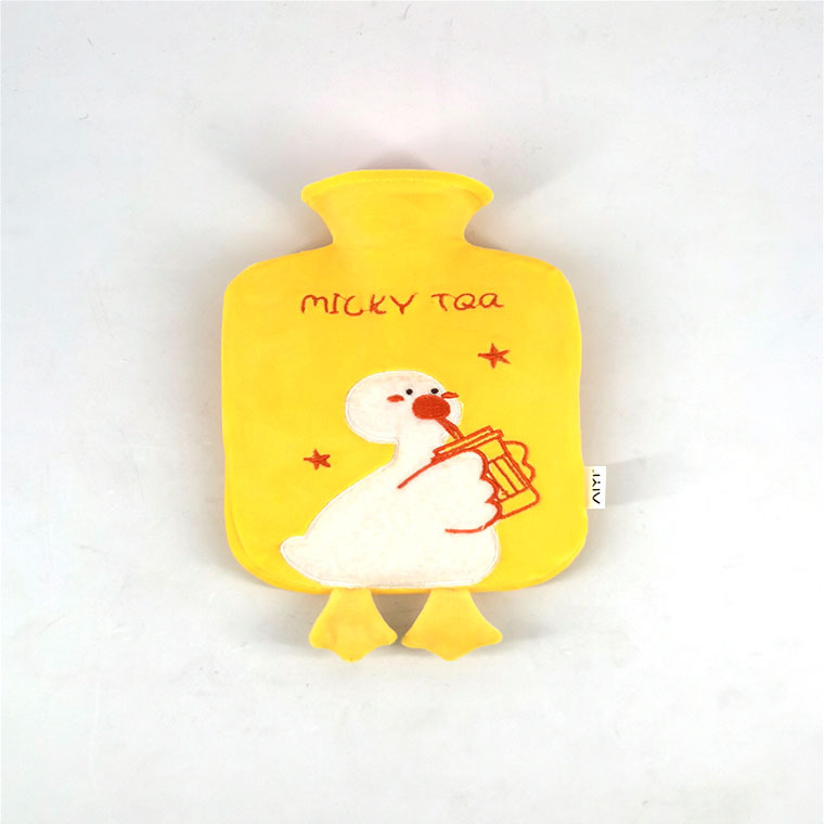 Yongzi PVC Cartoon Duck Heating Pad Comfortable and Soft Hot Water Injection Bag Factory in Stock Wholesale