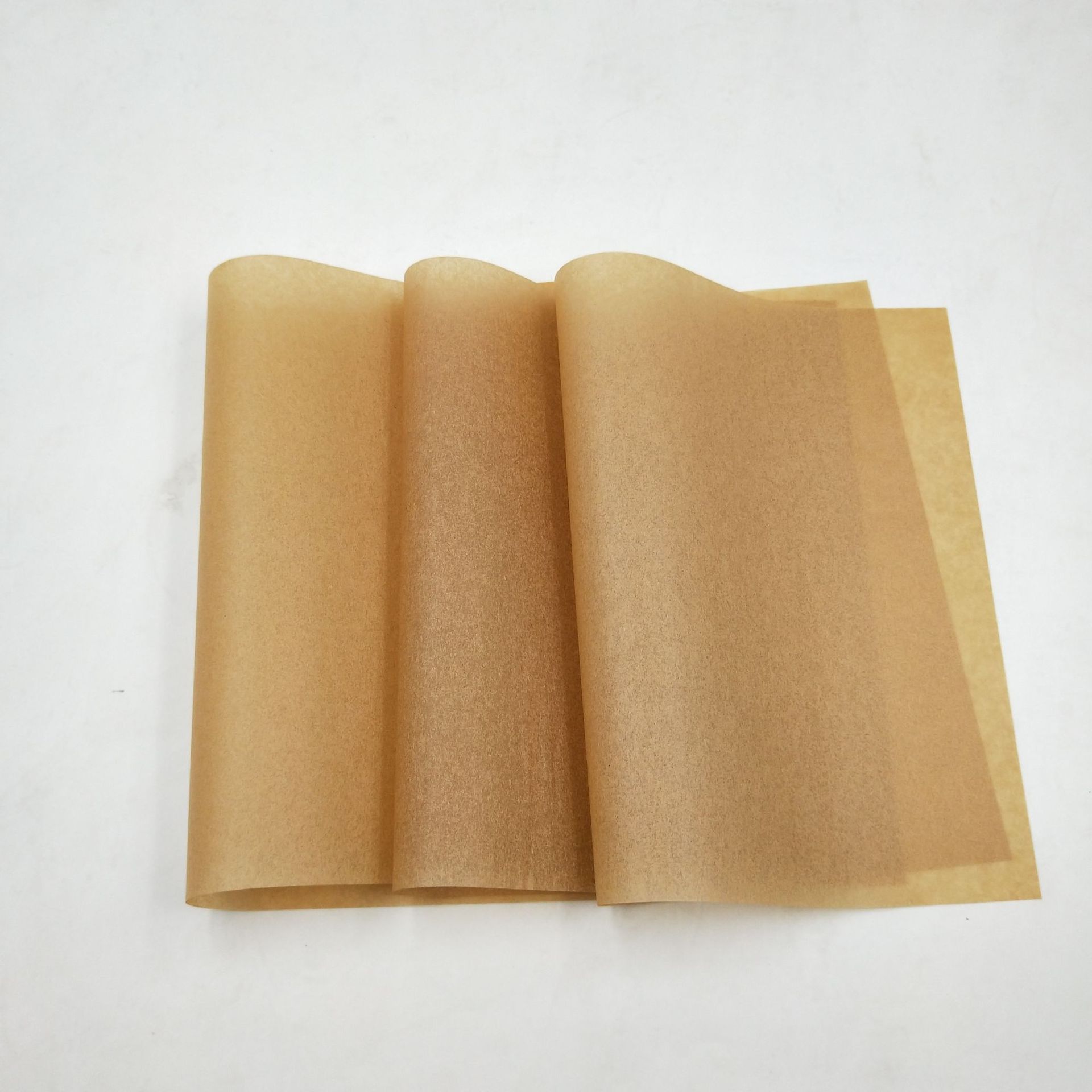 厂家批发牛皮防油纸40g可印刷食品级五级防油纸kit5本色防油纸