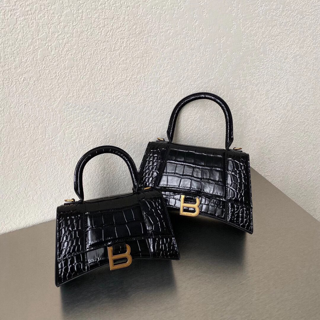 经典沙漏包b家字母扣真皮手提包时尚斜挎手拎单肩化妆女包2021 款