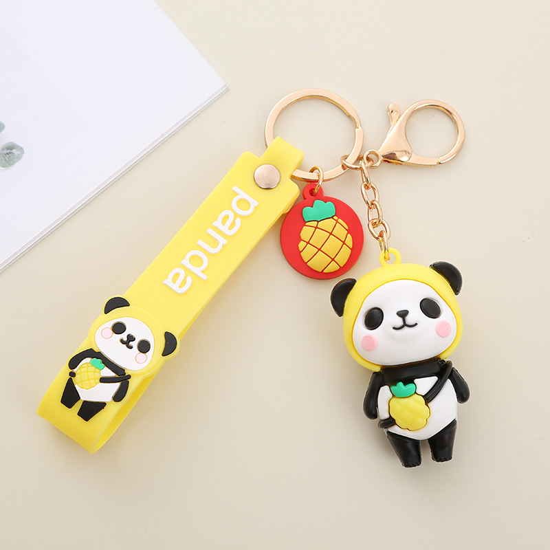 Panda Keychain Pendant Keychain Pendant Wholesale Strap Innovative Cartoon Cute Hang Decorations Panda Keychain