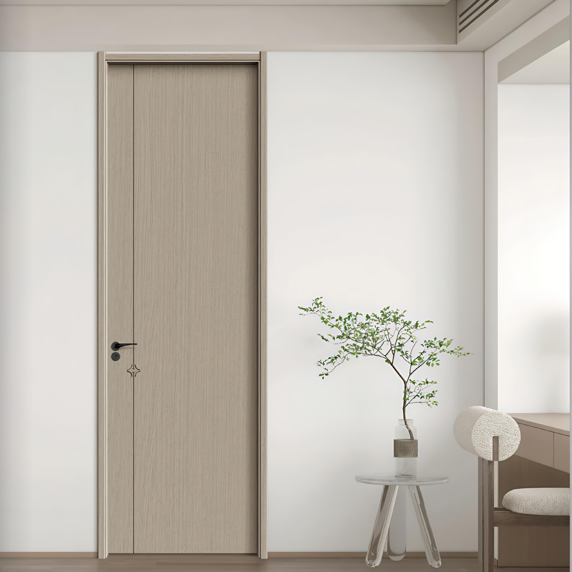 宗臣卧室门实木门室内无漆木门装修设计现代简约隔音门隔音升级