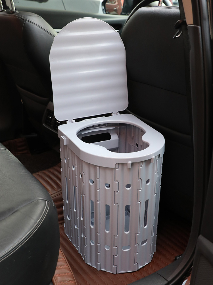 户外马桶车载折叠便携式防臭露营厕所野营卫生间加高41厘米坐便器