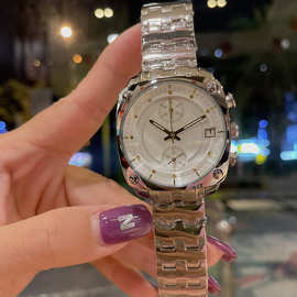 欧尚韩国潮牌tt方形五针多功能手表时尚大气百搭钢带表代发