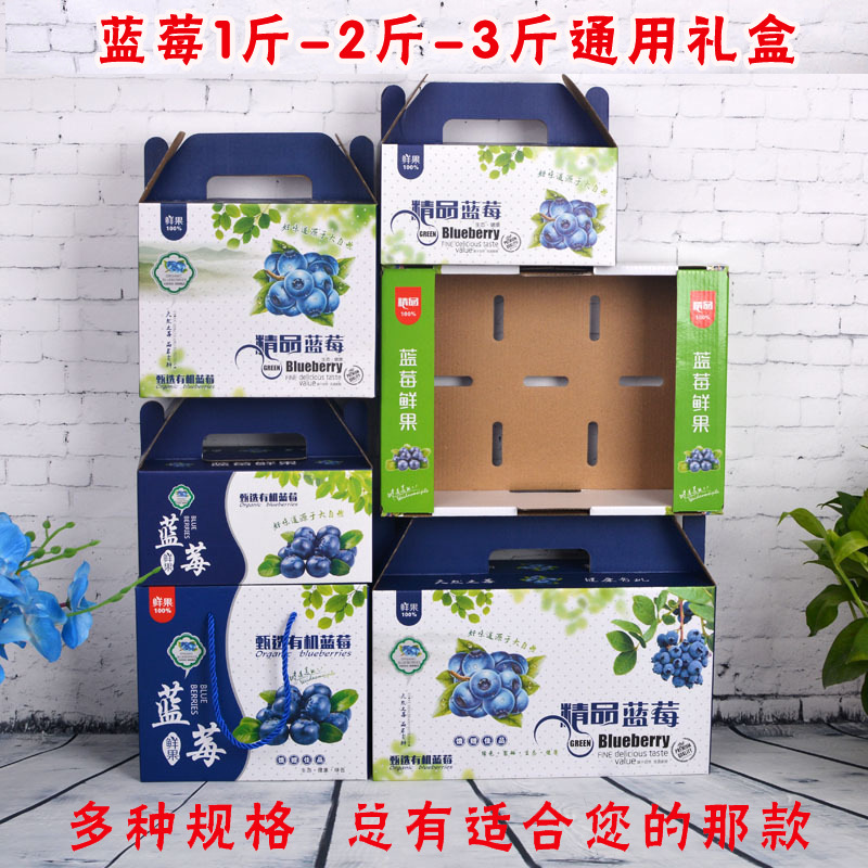 蓝莓礼盒包装盒箱子蓝莓泡沫箱快递专用箱树莓托盘盒pet125克内盒