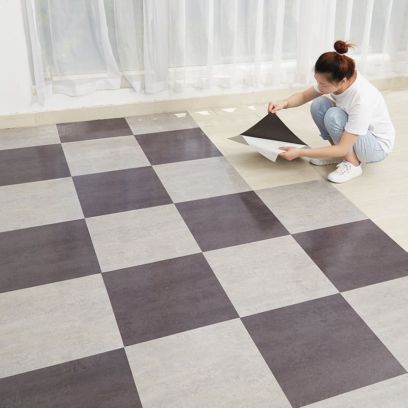 pvc地板革 自粘地板胶家用直接铺地胶地板贴加厚耐磨泥地板