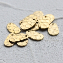 DIY配件饰品 异形 不规则 凹凸 纹理 压纹 铜片 挂件 几何(4823C)